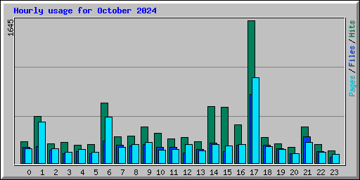 Hourly usage for October 2024