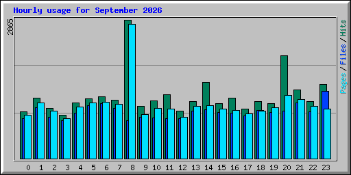Hourly usage for September 2026